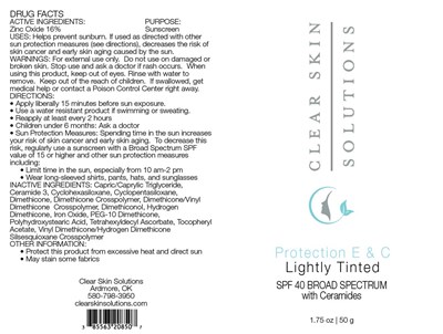 Package Label (Clear Skin 208)